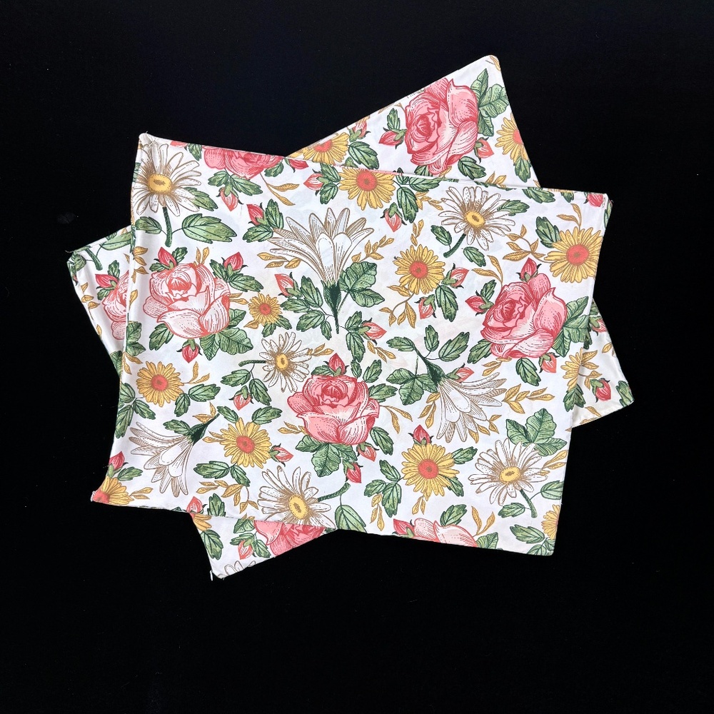 Pair Sweet JoJo Designs Boho Floral 25 X 20in Pillow Cases Zippers Blush Pink